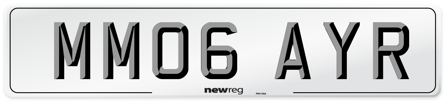 MM06 AYR Number Plate from New Reg